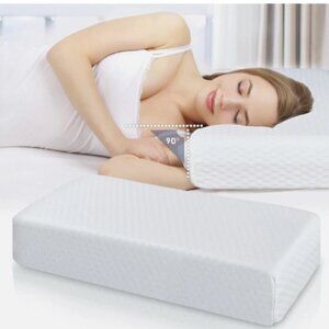 Cooling Cube Pillow for Side Sleepers Memory Foam Pillows for Neck and Shoulder